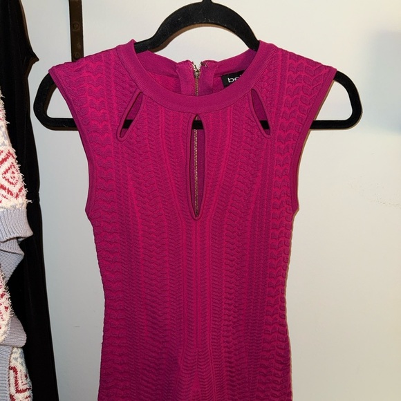 bebe Magenta Midi Dress - Picture 2 of 5